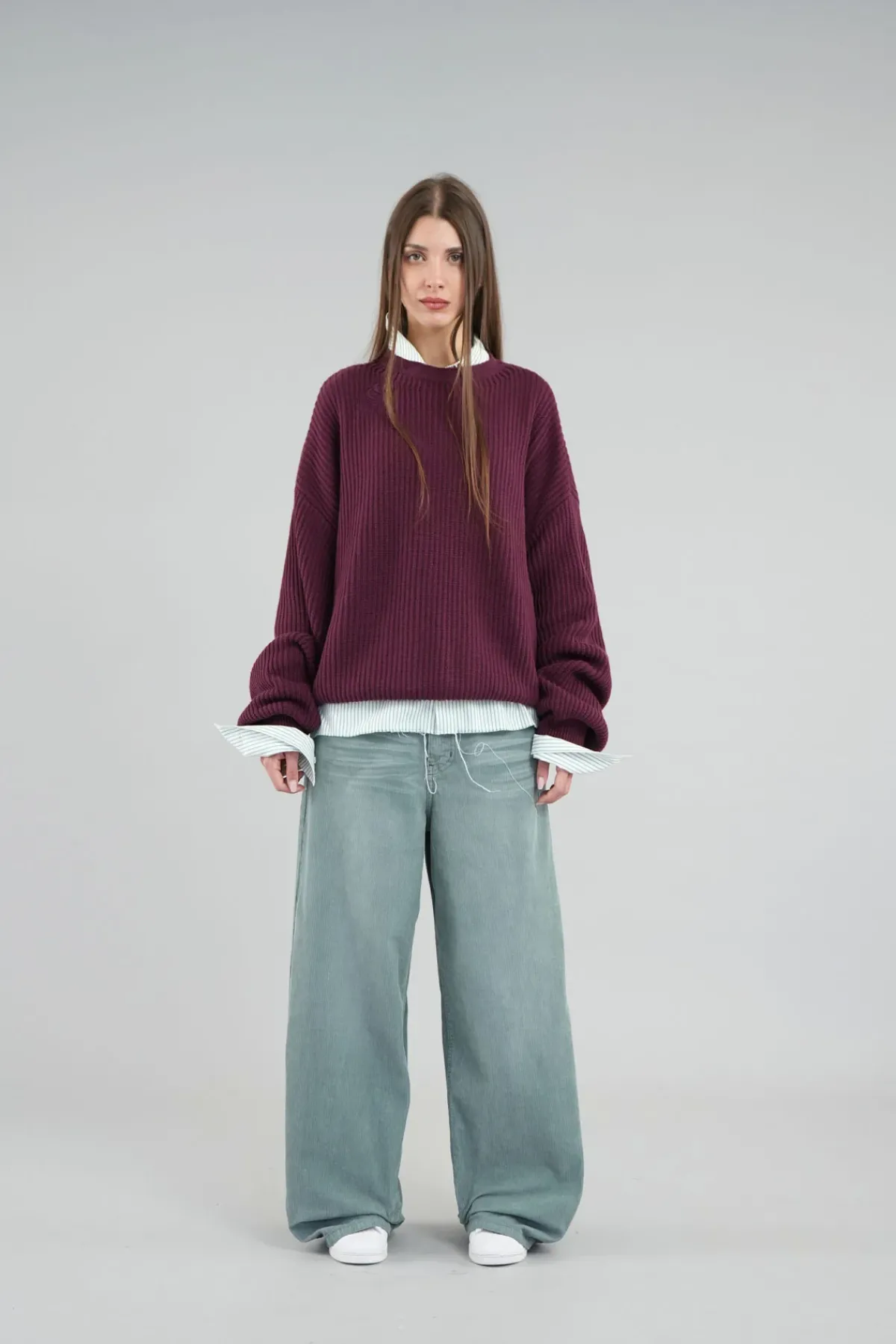 Scuffers Knitwear^Amore Burgundy Knit