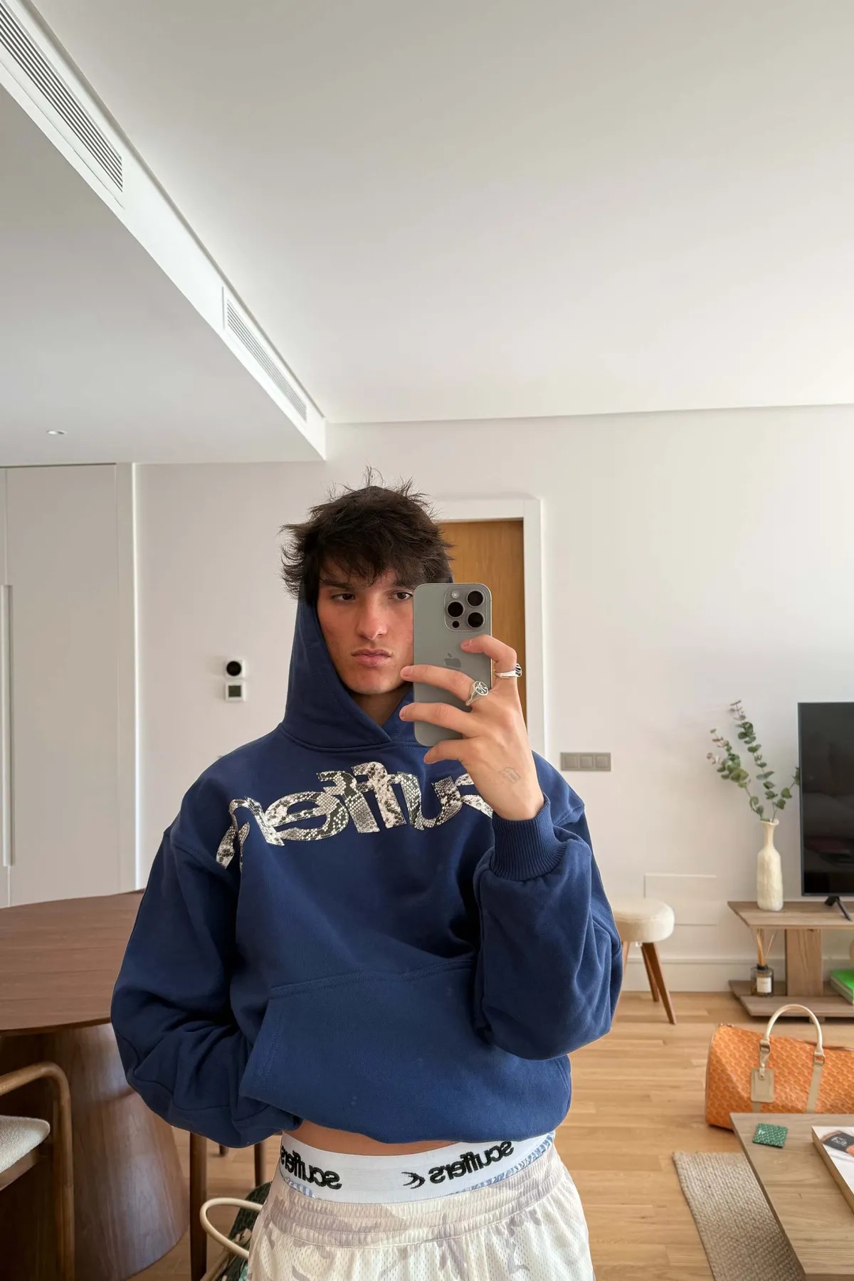 Scuffers Hoodies^Animal Blue Hoodie