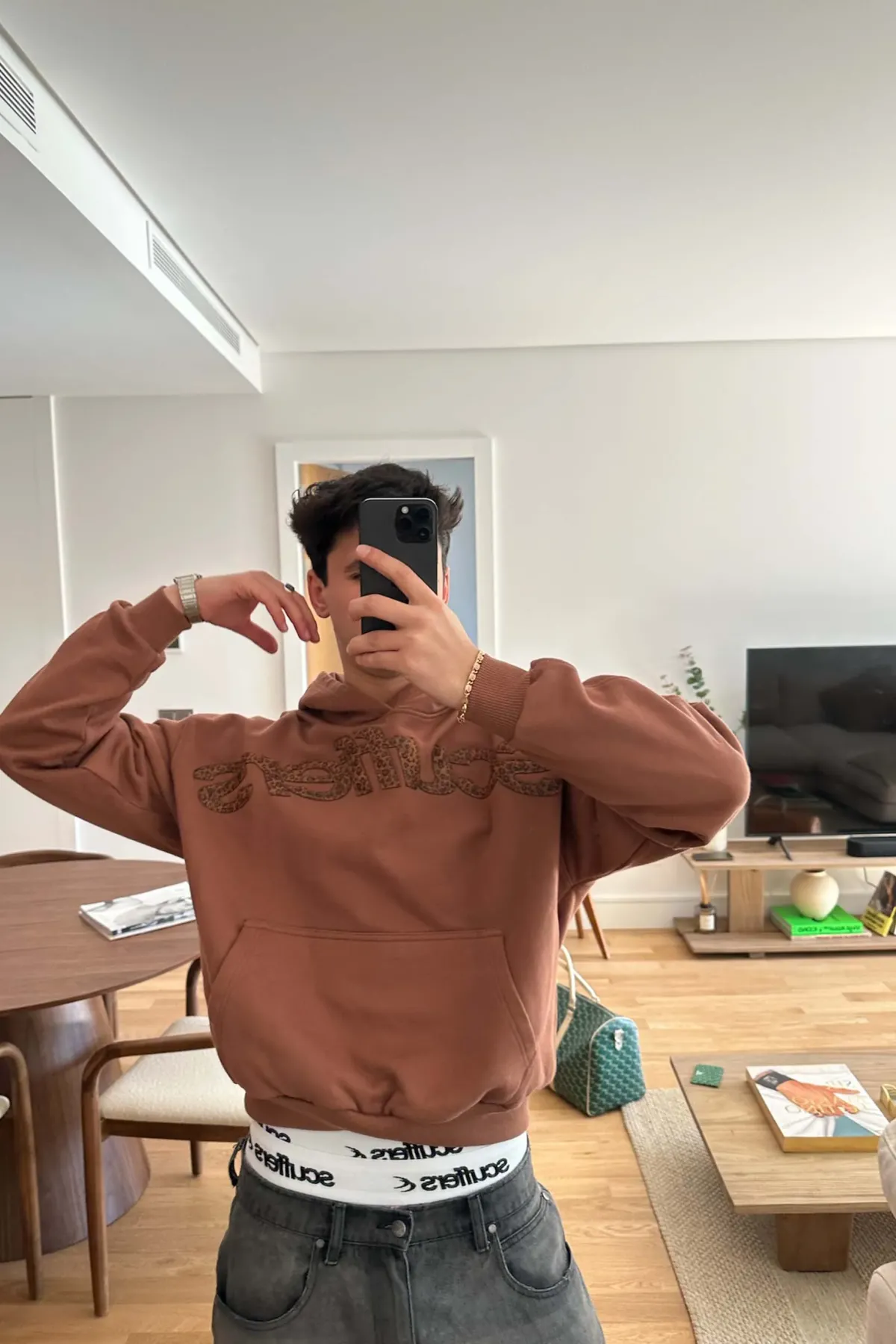 Scuffers Hoodies^Animal Brown Hoodie