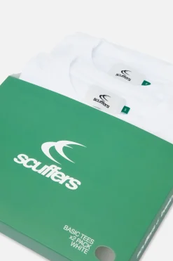 Scuffers The Basics By Scuffers | T-shirts^Basic White T-Shirt Pack