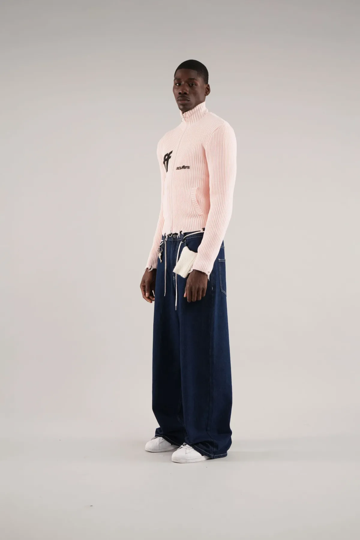 Scuffers Knitwear^Blackie Ecru Zipper Knit