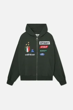 Scuffers Hoodies^By Air Green Zipper