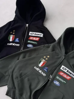 Scuffers Hoodies^By Air Green Zipper