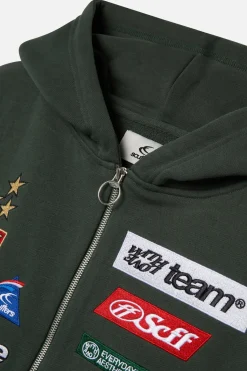 Scuffers Hoodies^By Air Green Zipper