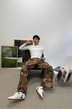 Scuffers Pants & Sweatpants^Camo Green Tech Pants