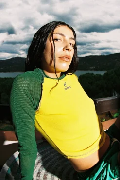 Scuffers Long Sleeves^Caravan Yellow & Green Longsleeve