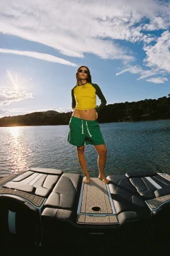 Scuffers Long Sleeves^Caravan Yellow & Green Longsleeve