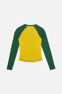 Scuffers Long Sleeves^Caravan Yellow & Green Longsleeve