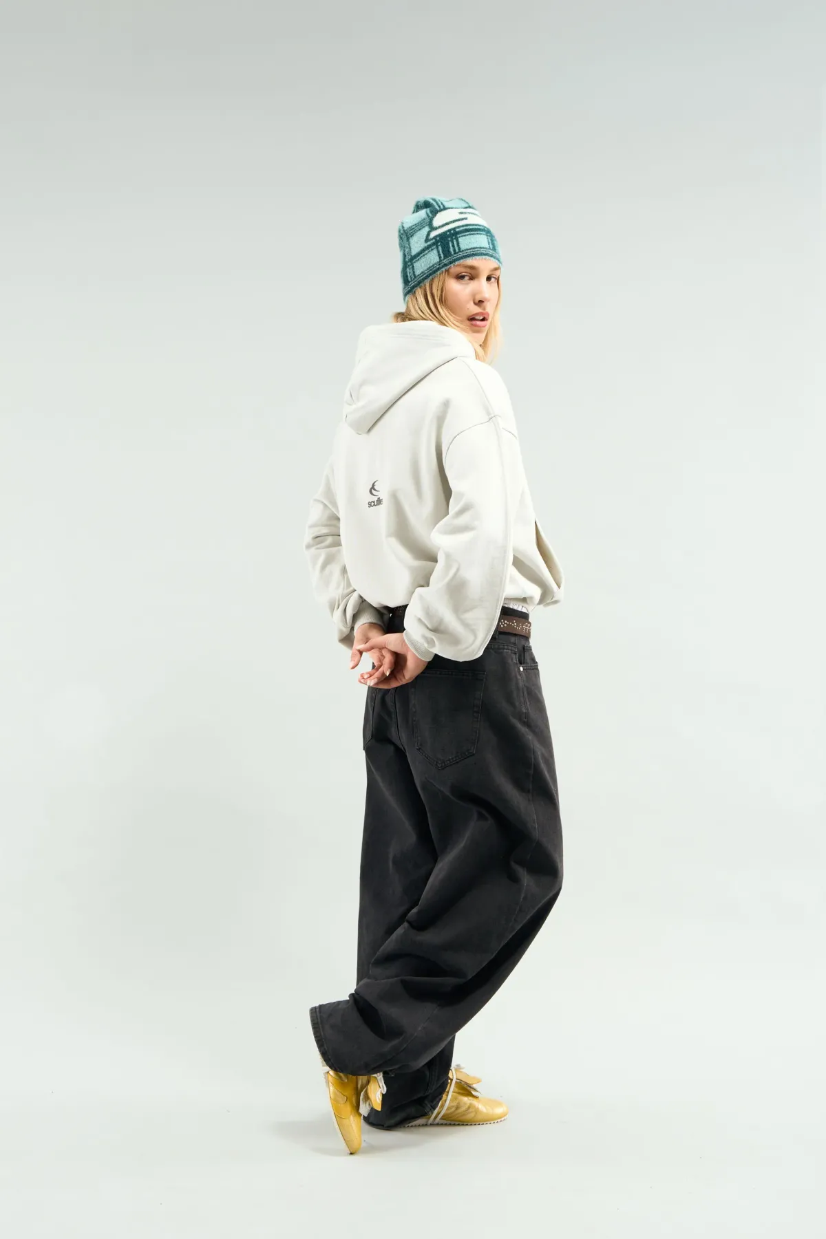 Scuffers Beanies^Checked Mohair Beanie