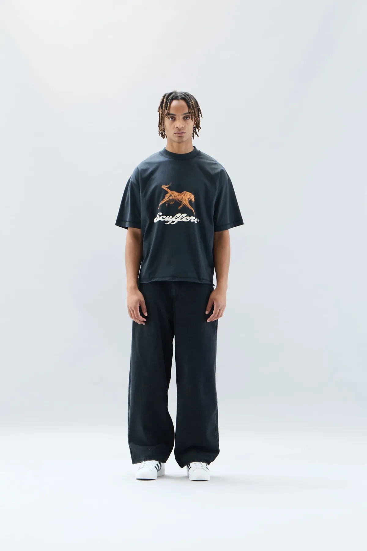 Scuffers T-shirts^Cheetah Black T-shirt