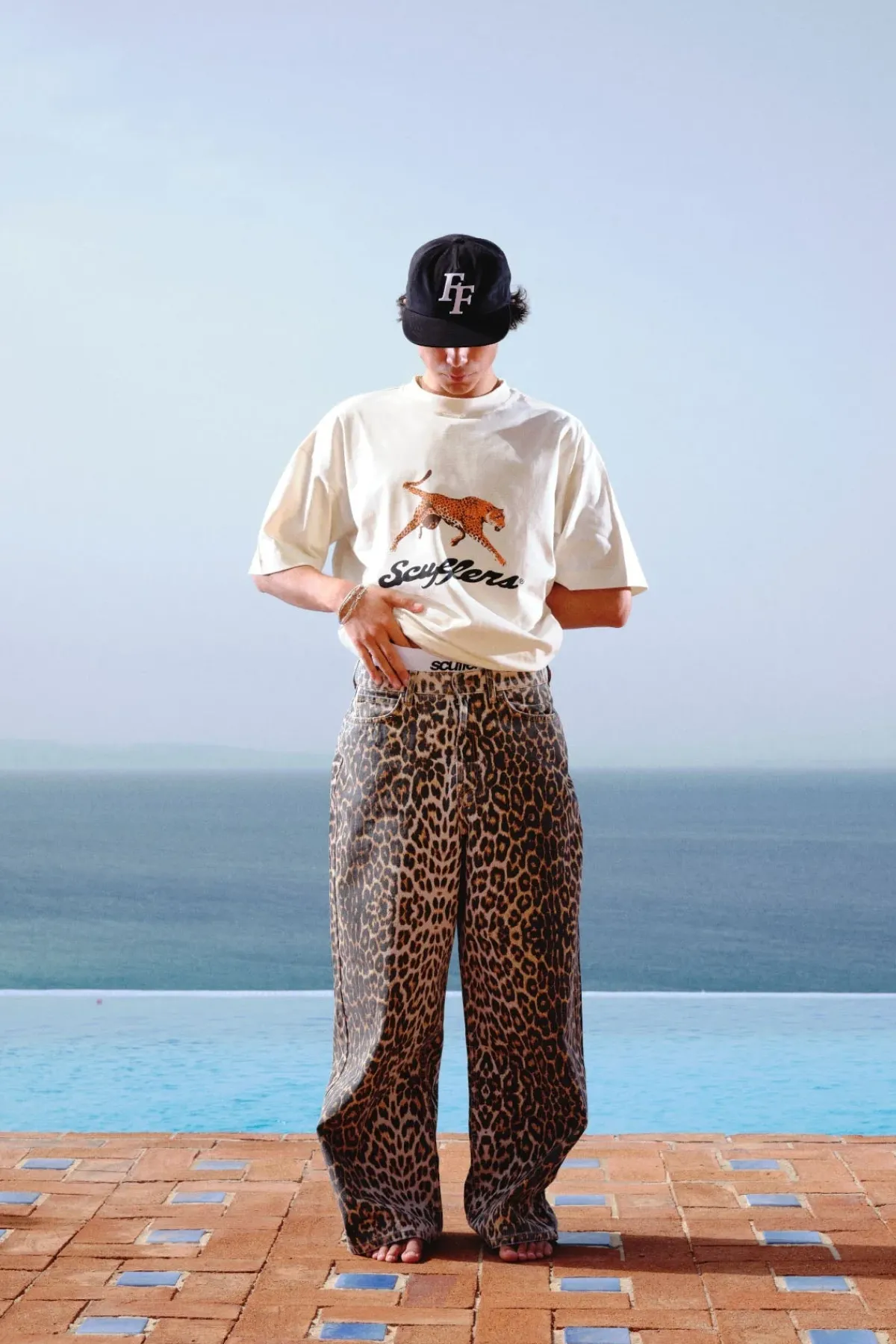 Scuffers T-shirts^Cheetah White T-shirt
