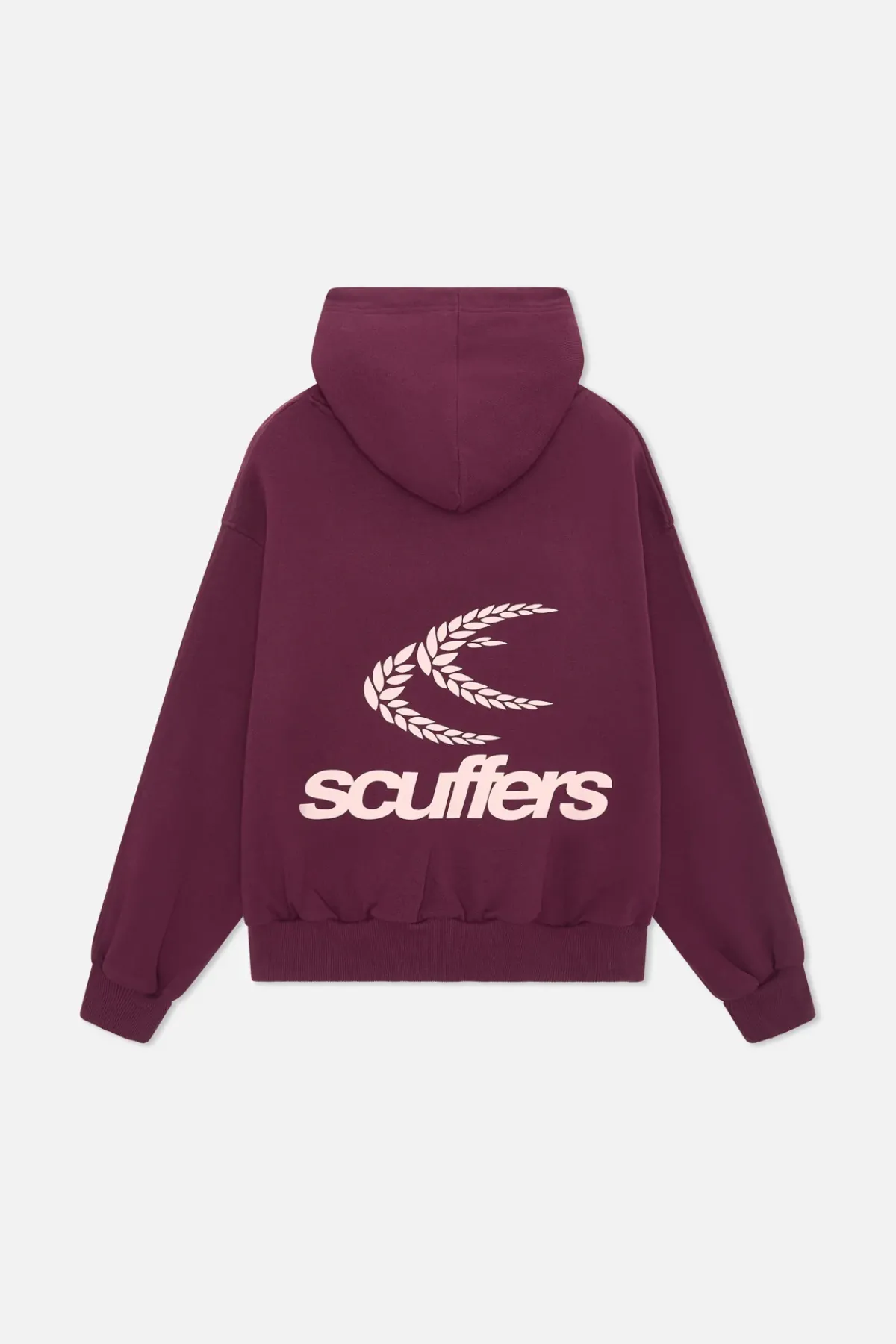 Scuffers Hoodies^Chester Burgundy Hoodie