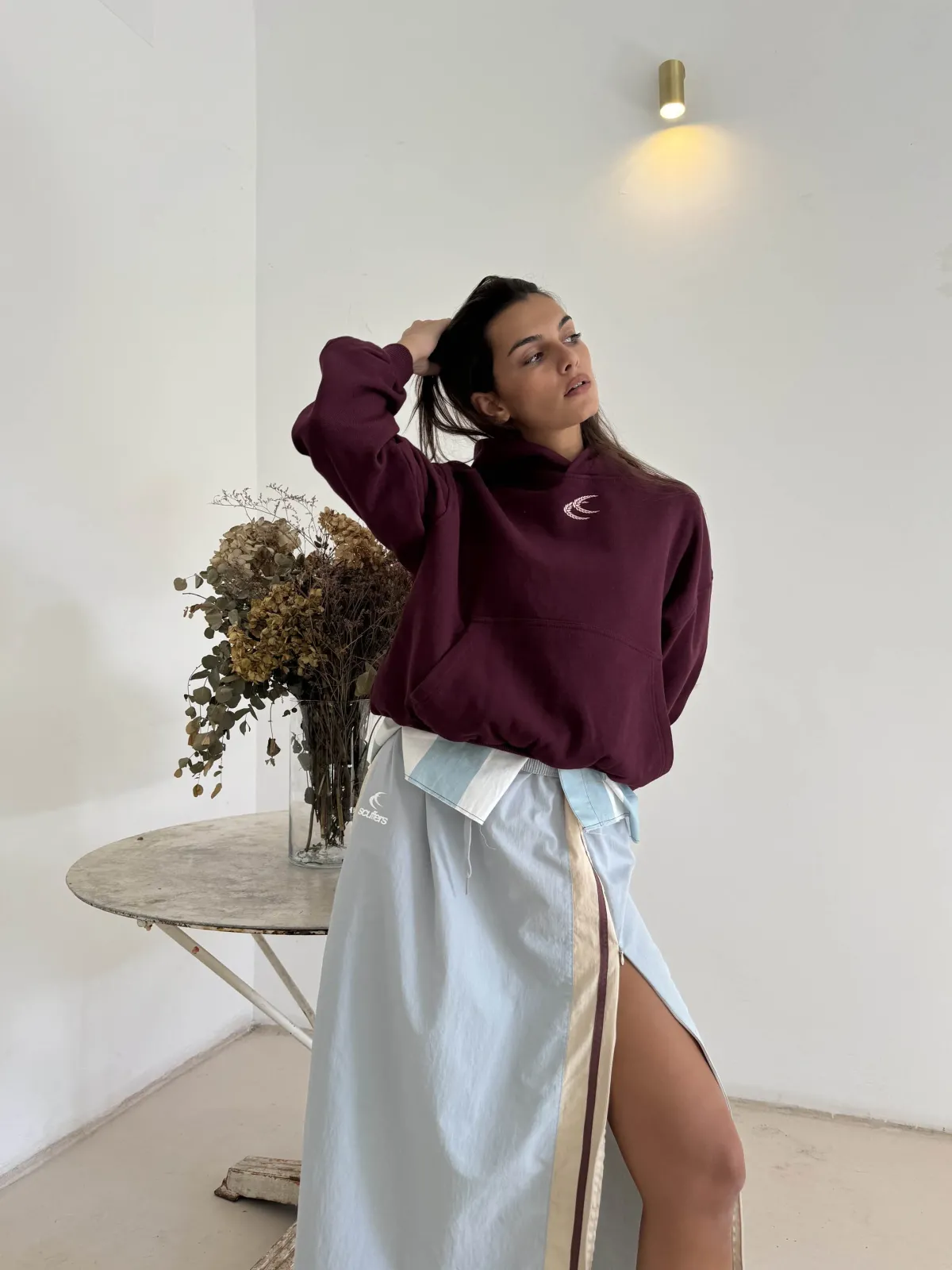 Scuffers Hoodies^Chester Burgundy Hoodie