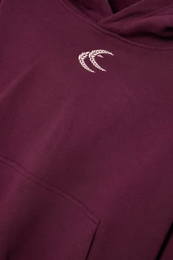 Scuffers Hoodies^Chester Burgundy Hoodie