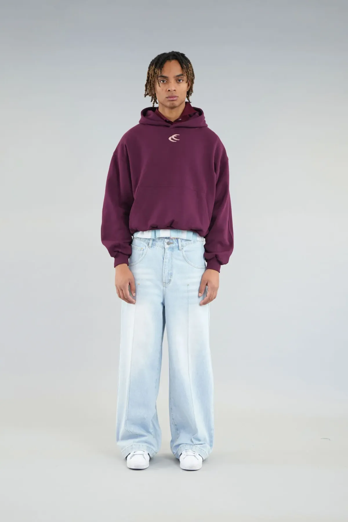 Scuffers Hoodies^Chester Burgundy Hoodie