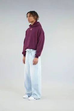 Scuffers Hoodies^Chester Burgundy Hoodie