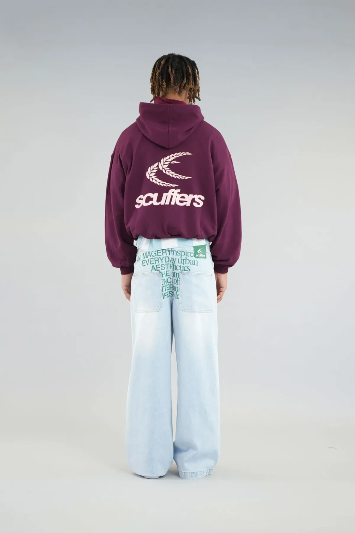 Scuffers Hoodies^Chester Burgundy Hoodie