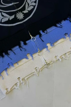 Scuffers Knitwear^CLG Ecru Knit Zipper