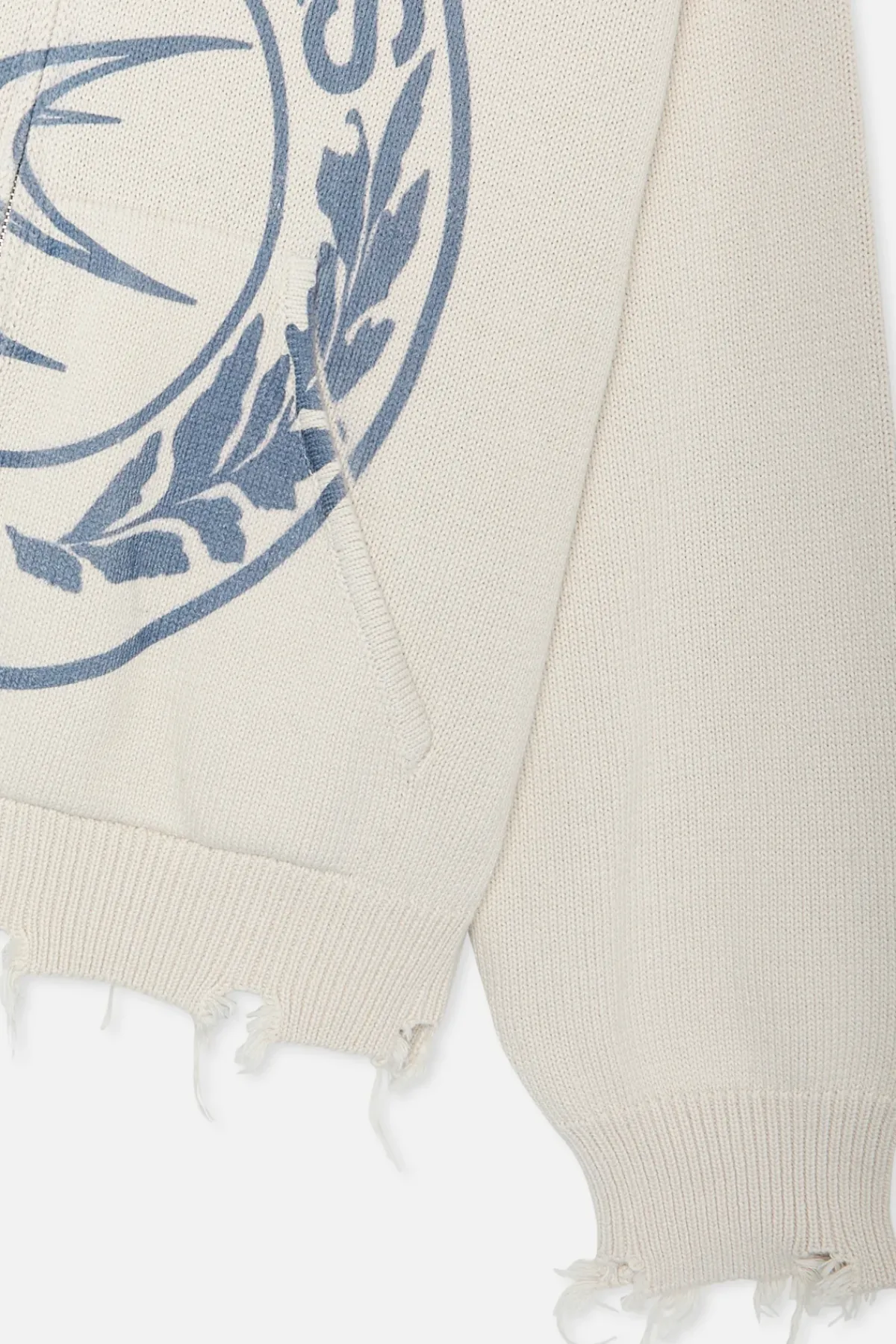 Scuffers Knitwear^CLG Ecru Knit Zipper