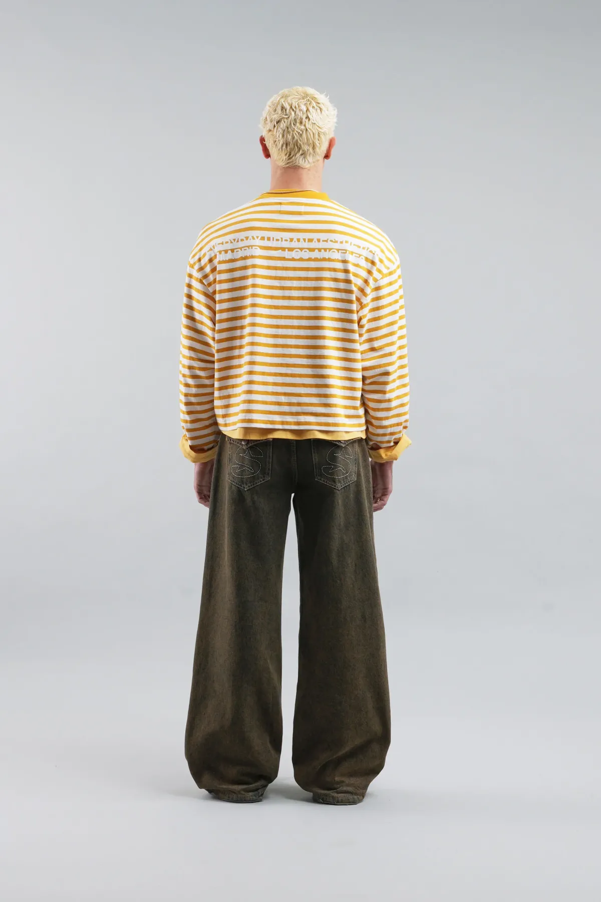 Scuffers Long Sleeves^Curator Orange & White Longsleeve