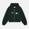 Scuffers Knitwear^Emblem Green Zipper Knit