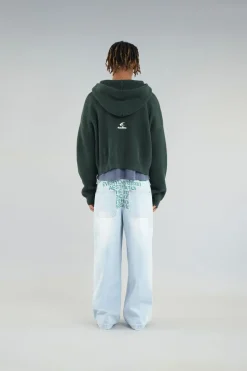 Scuffers Knitwear^Emblem Green Zipper Knit