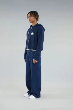 Scuffers Knitwear^Emblem Navy Zipper Knit