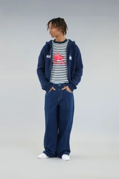Scuffers Knitwear^Emblem Navy Zipper Knit