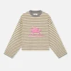 Scuffers Long Sleeves^Emblem Striped Yellow Longsleeve