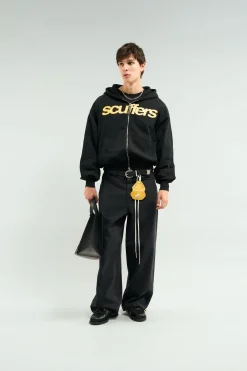Scuffers Hoodies^Essential Black Zipper