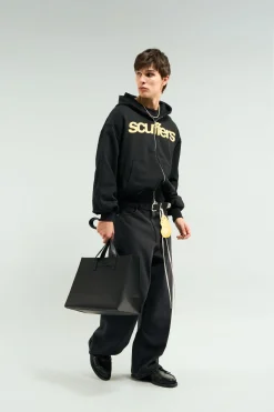 Scuffers Hoodies^Essential Black Zipper