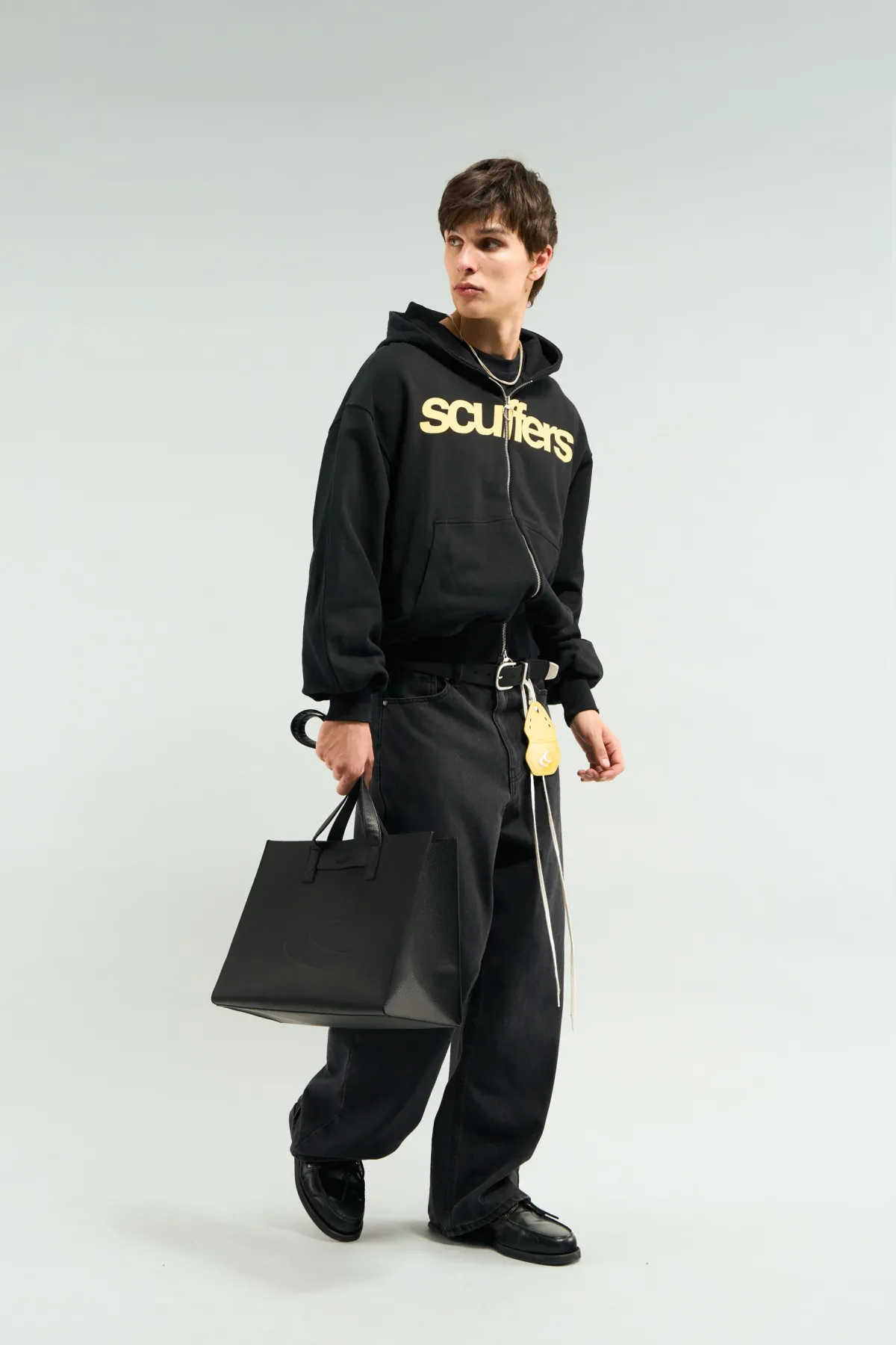 Scuffers Hoodies^Essential Black Zipper