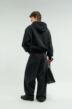 Scuffers Hoodies^Essential Black Zipper