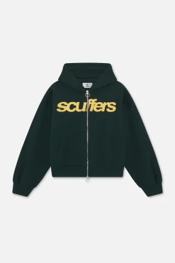 Scuffers Hoodies^Essential Green Zipper