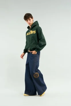 Scuffers Hoodies^Essential Green Zipper