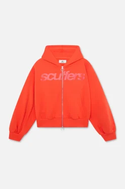 Scuffers Hoodies^Essential Orange Zipper