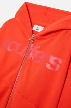 Scuffers Hoodies^Essential Orange Zipper