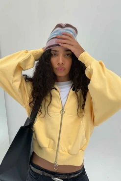 Scuffers Hoodies^Essential Yellow Zipper