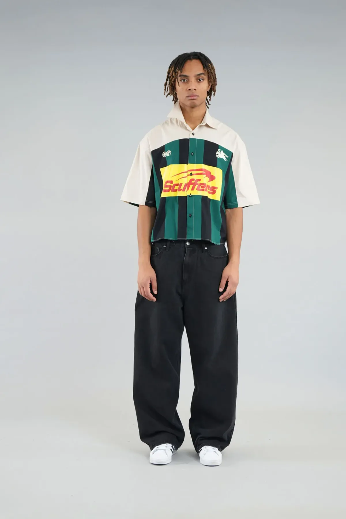 Scuffers Shirts & Polos^Forza Ecru & Green Shirt
