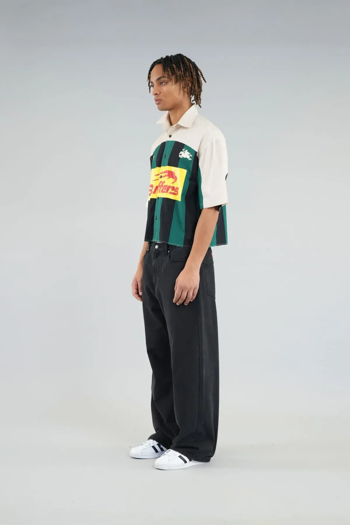 Scuffers Shirts & Polos^Forza Ecru & Green Shirt