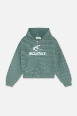 Scuffers Knitwear^Frenchie Green Knit Zipper