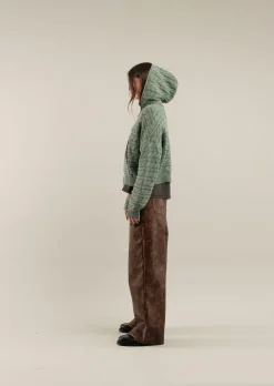 Scuffers Knitwear^Frenchie Green Knit Zipper