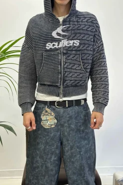 Scuffers Knitwear^Frenchie Navy Knit Zipper