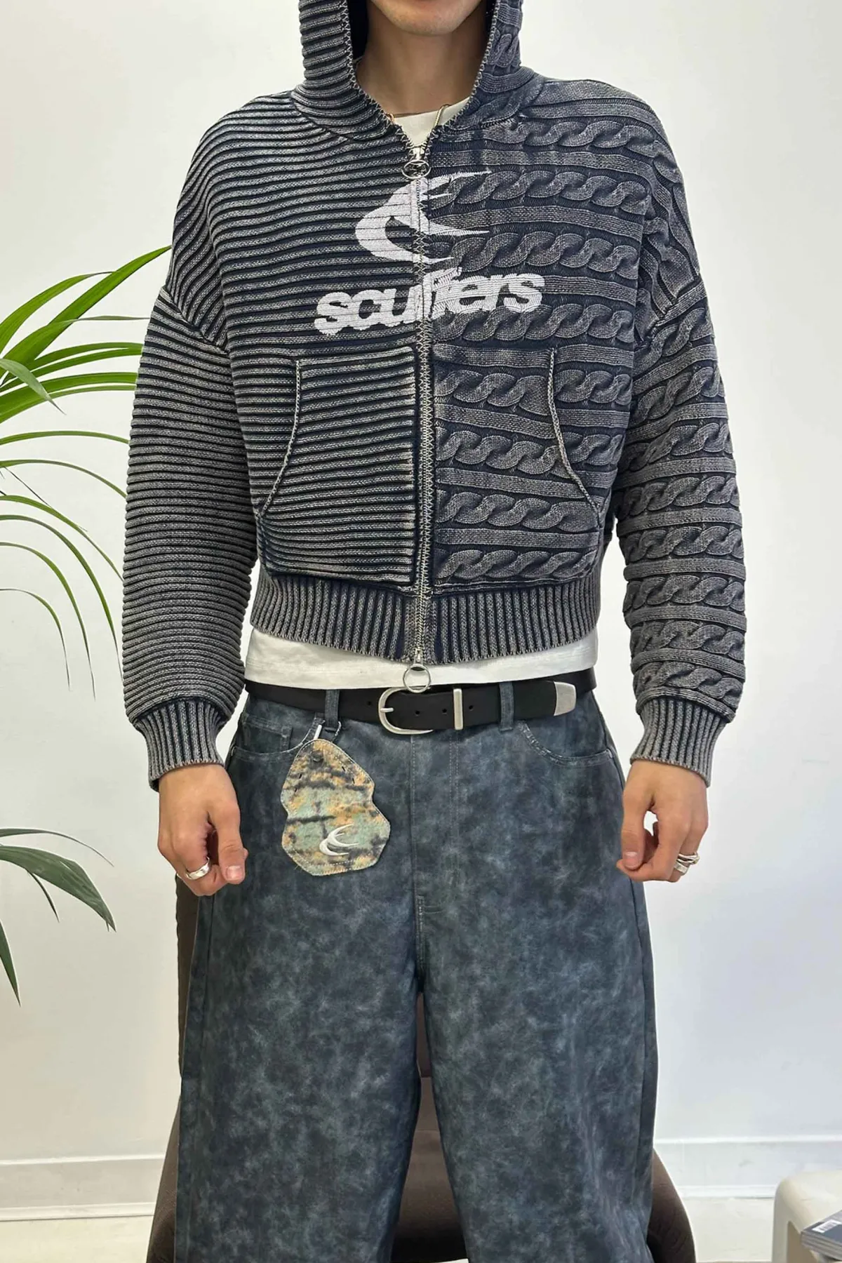 Scuffers Knitwear^Frenchie Navy Knit Zipper