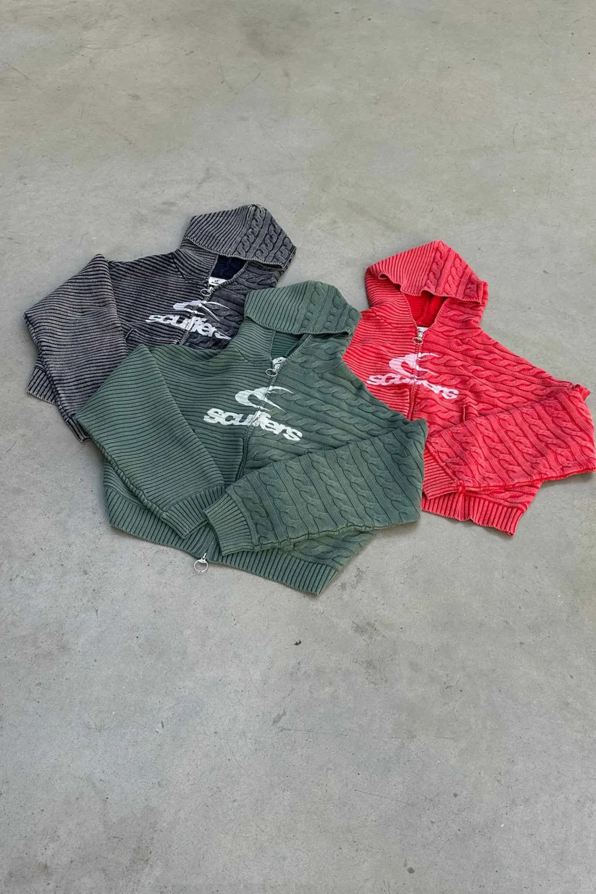 Scuffers Knitwear^Frenchie Red Knit Zipper
