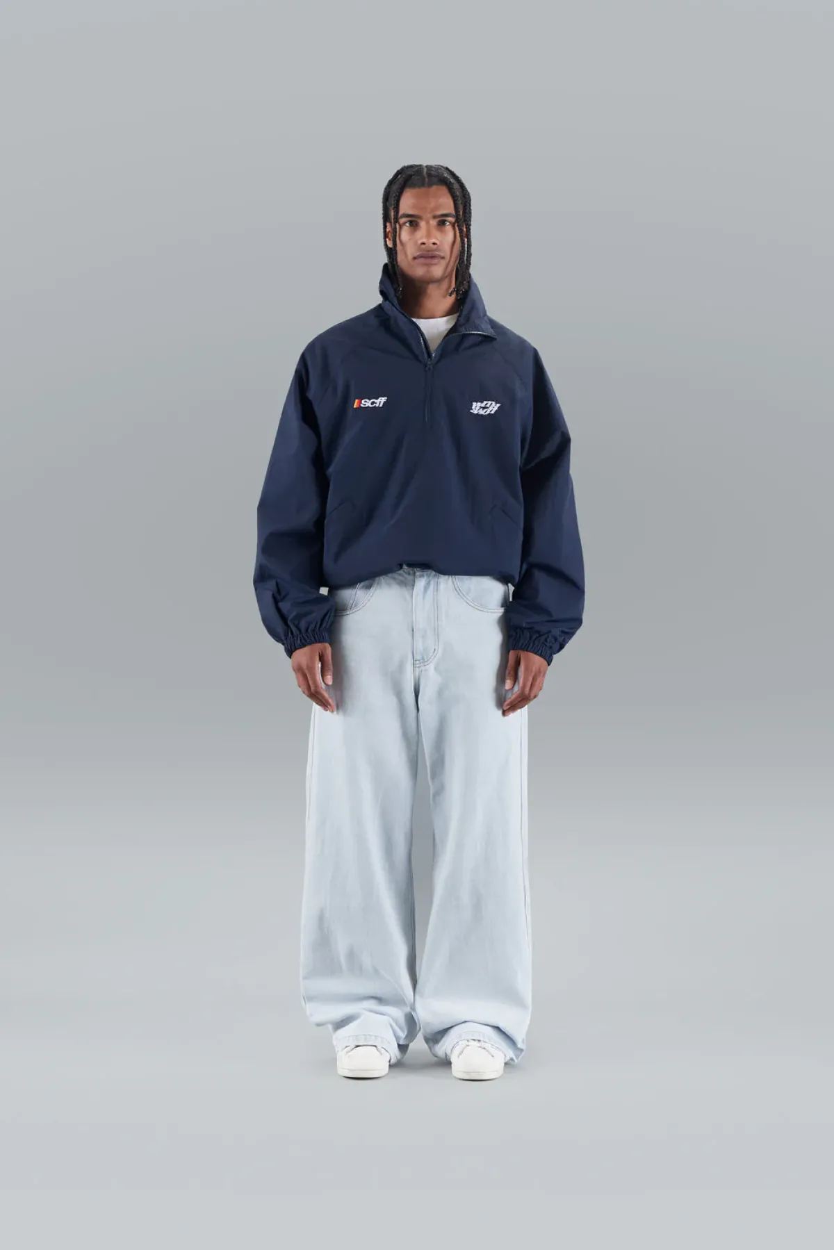 Scuffers Outerwear^FW-7 Navy Windbreaker