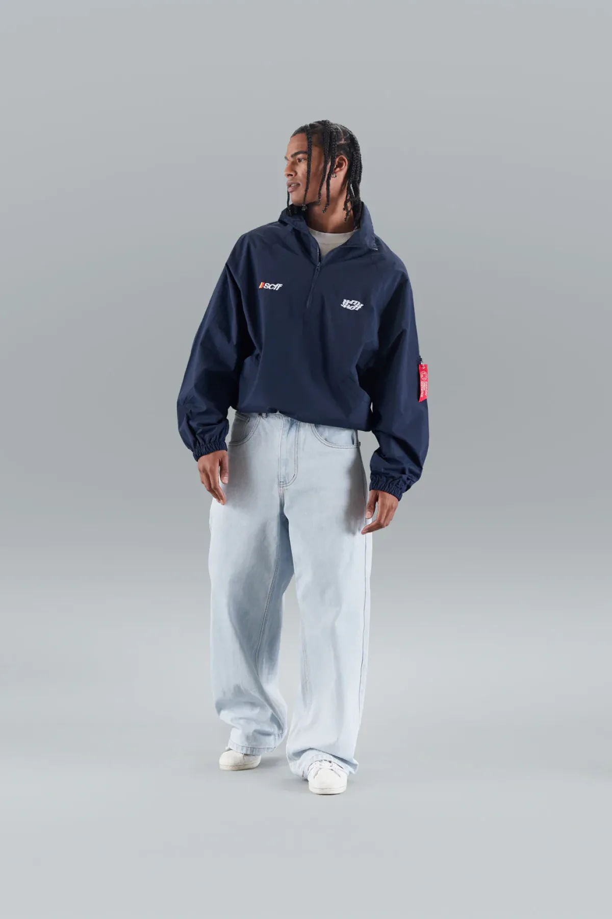 Scuffers Outerwear^FW-7 Navy Windbreaker