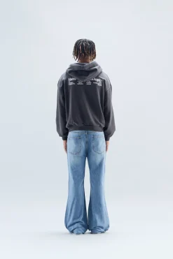 Scuffers Hoodies^Gallery Black Zipped Hoodie