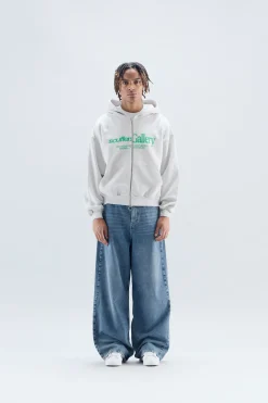Scuffers Hoodies^Gallery Grey Zipped Hoodie