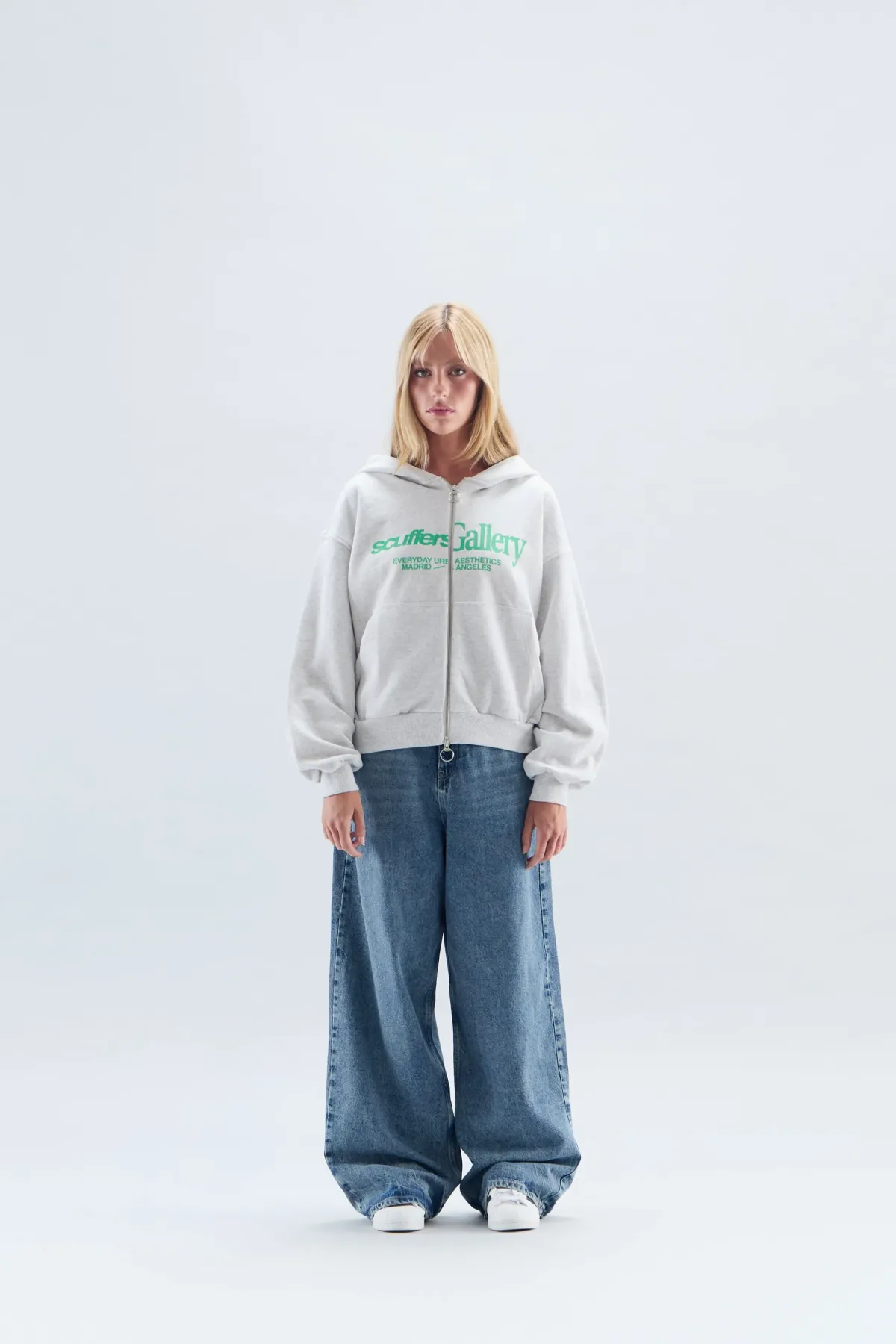 Scuffers Hoodies^Gallery Grey Zipped Hoodie